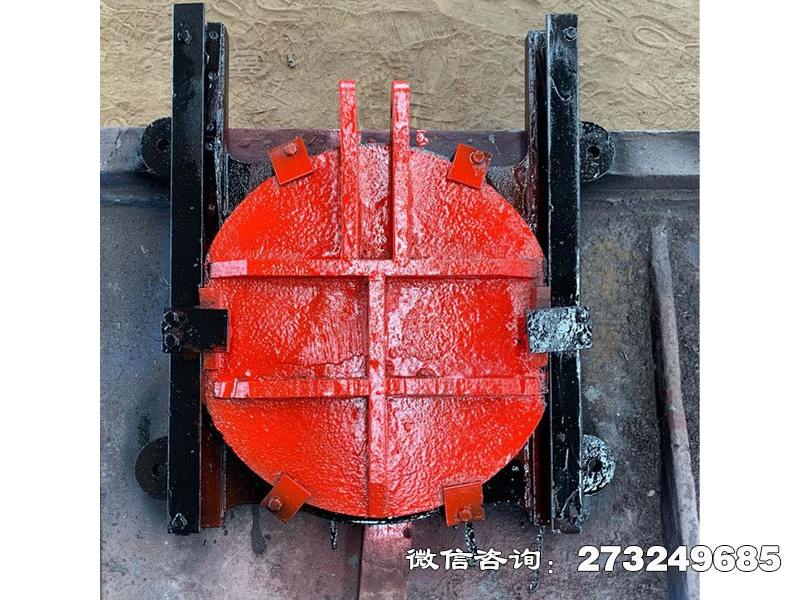 鼓楼手电两用铸铁镶铜圆闸门