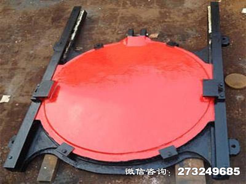 鼓楼铸铁镶铜圆闸门